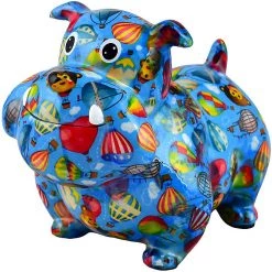 Salvadanaio Pomme Pidou Azzurro