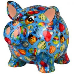 Salvadanaio Pomme Pidou Azzurro